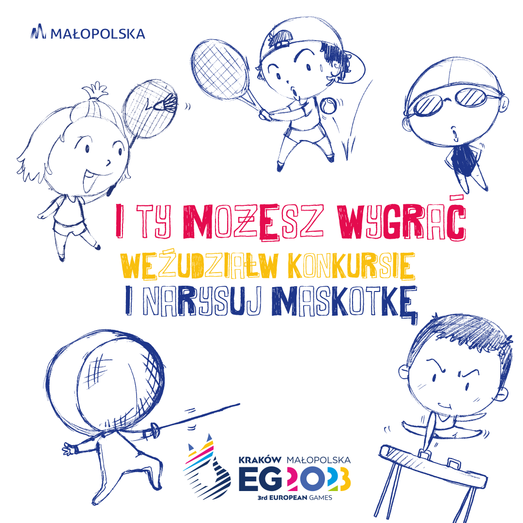 konkurs na projekt maskotki Igrzysk Europejskich Kraków-Małopolska 2023!