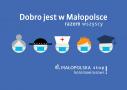 Grafika Dobro jest w Małopolsce  razem wszyscy stop koronawirusowi!