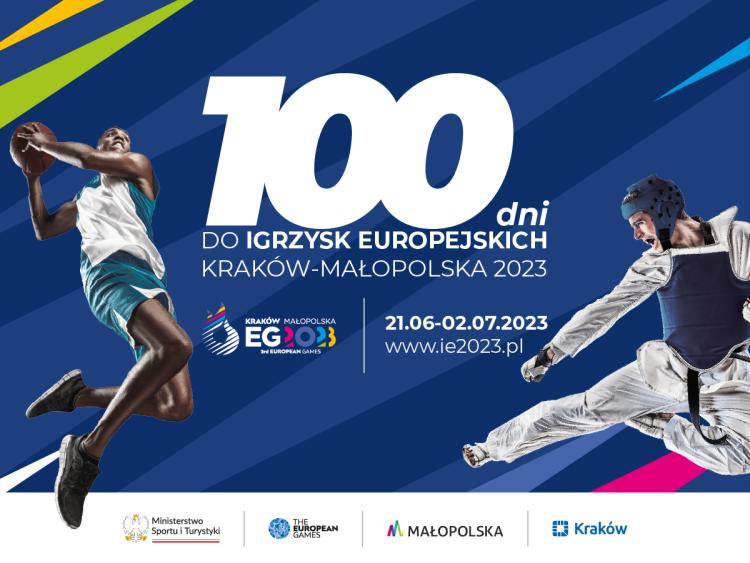 100 dni do Igrzysk Europejskich Kraków-Małopolska 2023