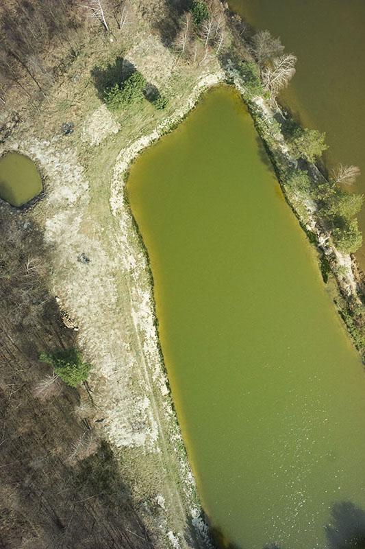 Zdjęcie z nalotów bezzałogowym statkiem powietrznym.