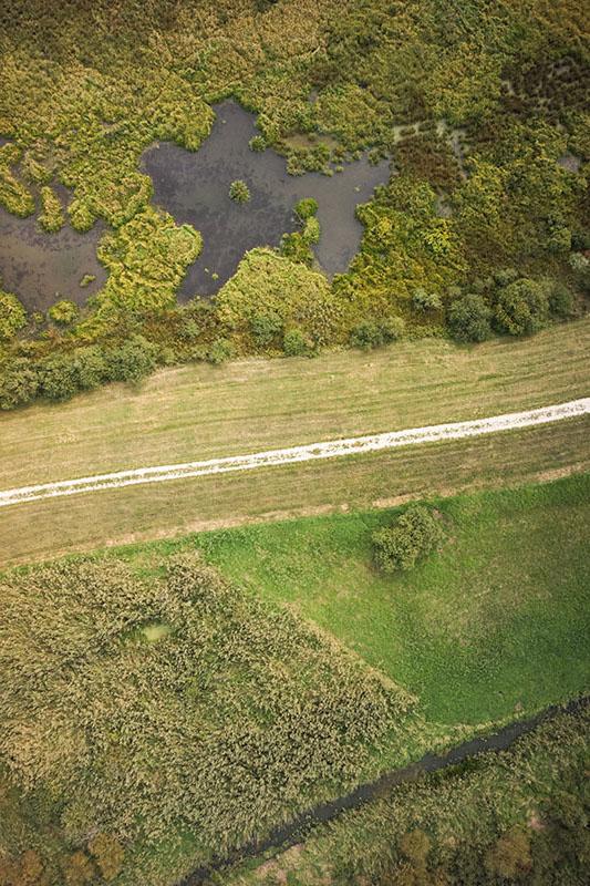 Zdjęcie z nalotów bezzałogowym statkiem powietrznym.