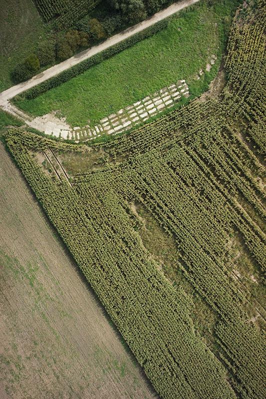 Zdjęcie z nalotów bezzałogowym statkiem powietrznym.