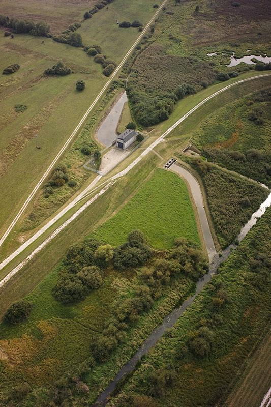 Zdjęcie z nalotów bezzałogowym statkiem powietrznym.